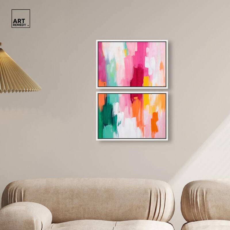 Playful Palette III Canvas Set of 2 by Art Remedy