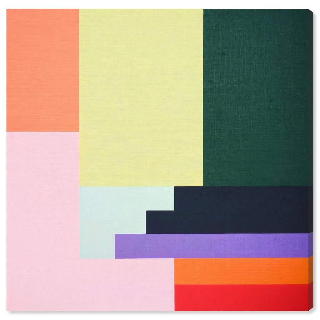 Rectilinear Rhapsody II Canvas by Art Remedy, Gallery Wrapped
