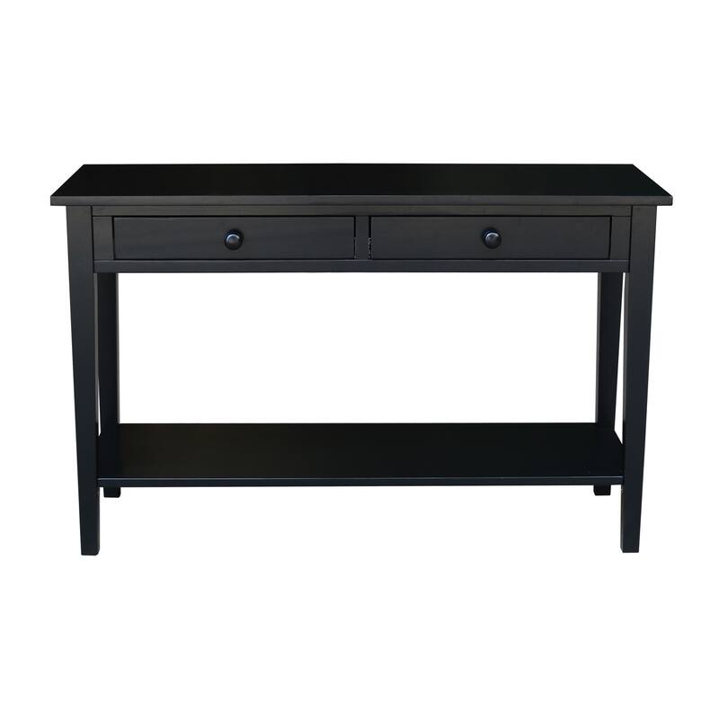 Spencer Solid Parawood Sofa Server Table - 48 in. W x 17 in. D x 30 in. H