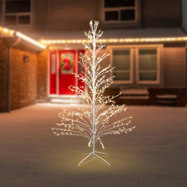 Nearly Natural 6ft. Pre-Lit Artificial Twig Tree With 480 Warm White