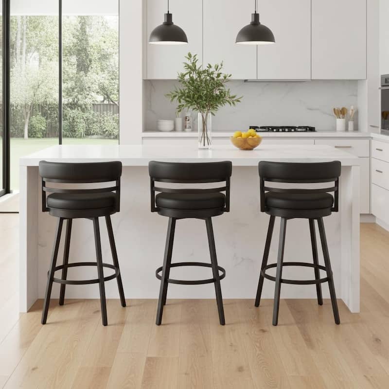 Tempo Furniture Camden Swivel 26" Counterstool w/ Fully Welded Metal Frame (Commercial Grade) by Furnish Theory (Various Colors)