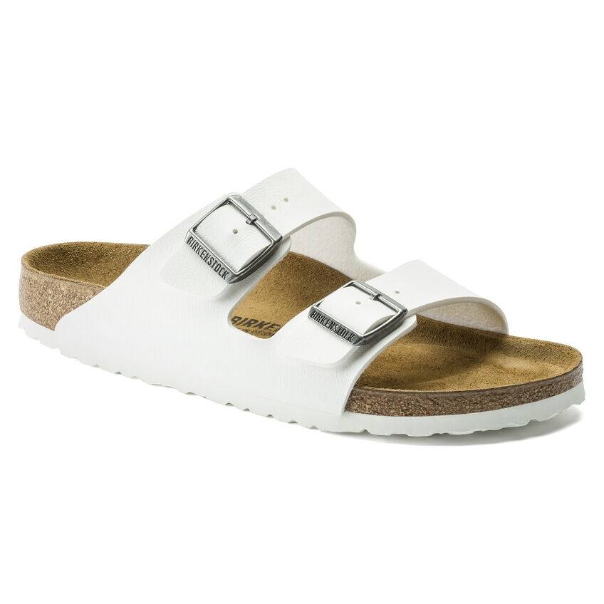 Birkenstock Arizona Sandals White BirkoFlor Unisex 0552681 0552683 Comfort Fit