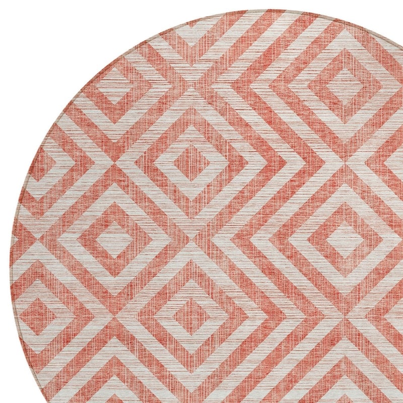 HomeRoots Geometric Transitional Rectangle Outdoor Rug
