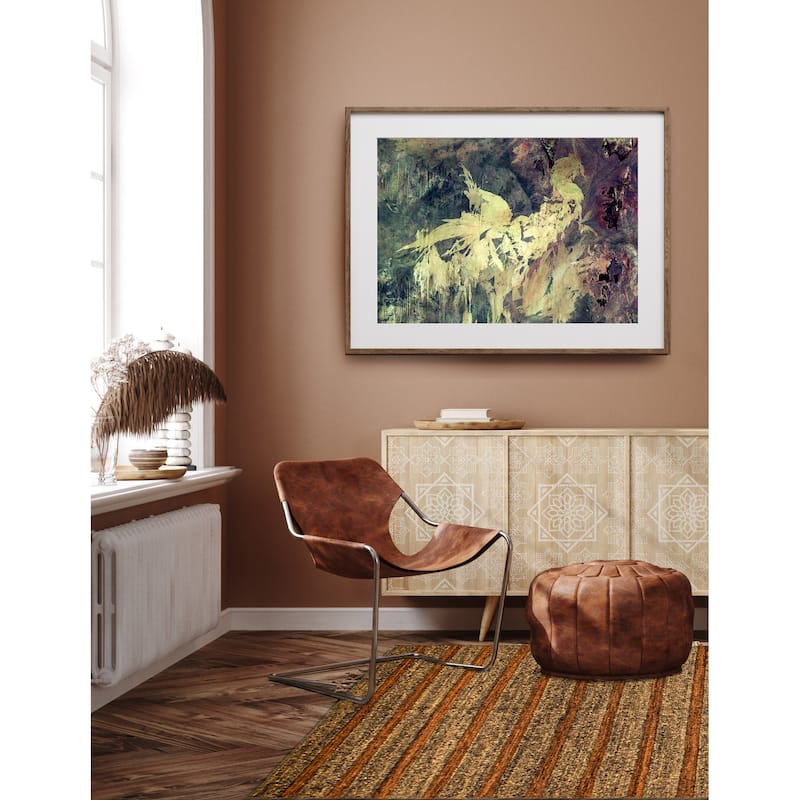 ECARPETGALLERY Flat-Weave Natural Brown Wool Tapestry Kilim - 6'7 x 6'5