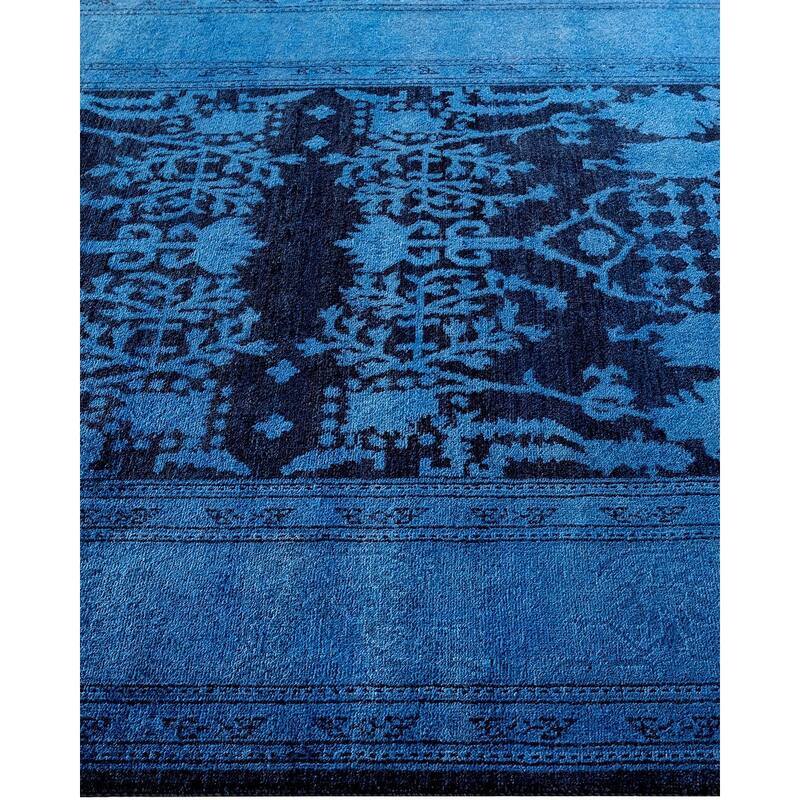 Vibrance, One-of-a-Kind Handmade Area Rug - Blue, 5' 1" x 7' 7" - 5' 1" x 7' 7"
