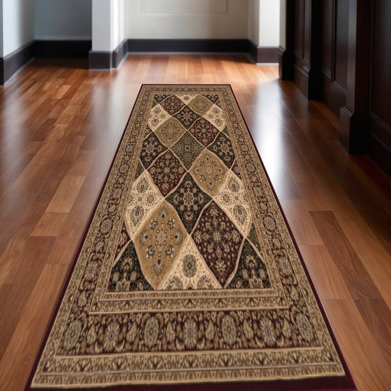 HomeRoots Piko Moroccan Traditional Runner Area Rug - 16' Runner