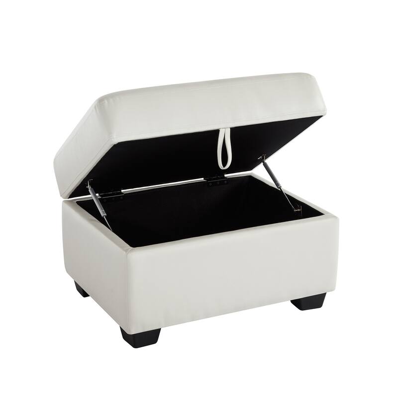 Morden Fort Tufted Storage Ottoman, Rectangular Footstool