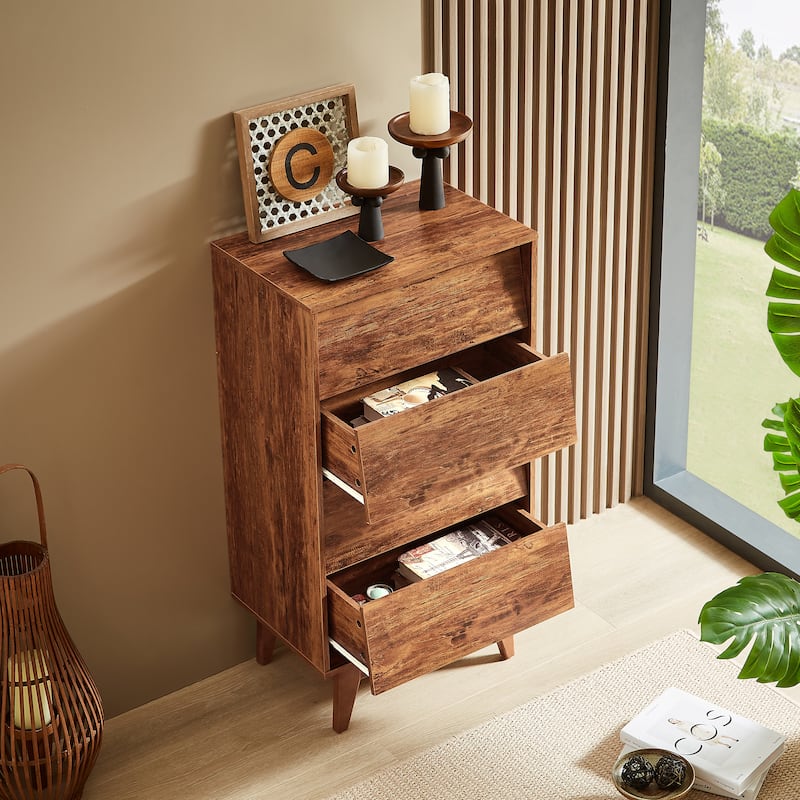 Vintage-style 4 Drawer Double Dresser