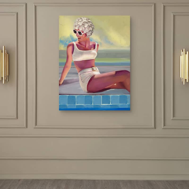 Retro Beach Girls III by Studio Arts Canvas Art Print