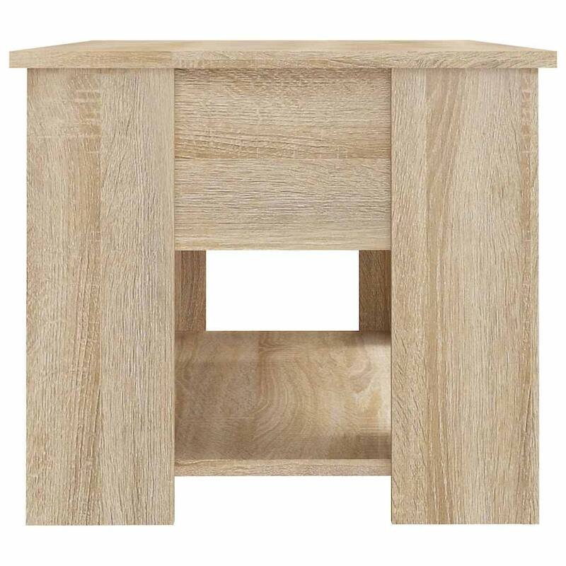 vidaXL Coffee Table Lift Top End Table Accent Side Sofa Table Engineered Wood - 31.1" x 19.3" x 16.1"