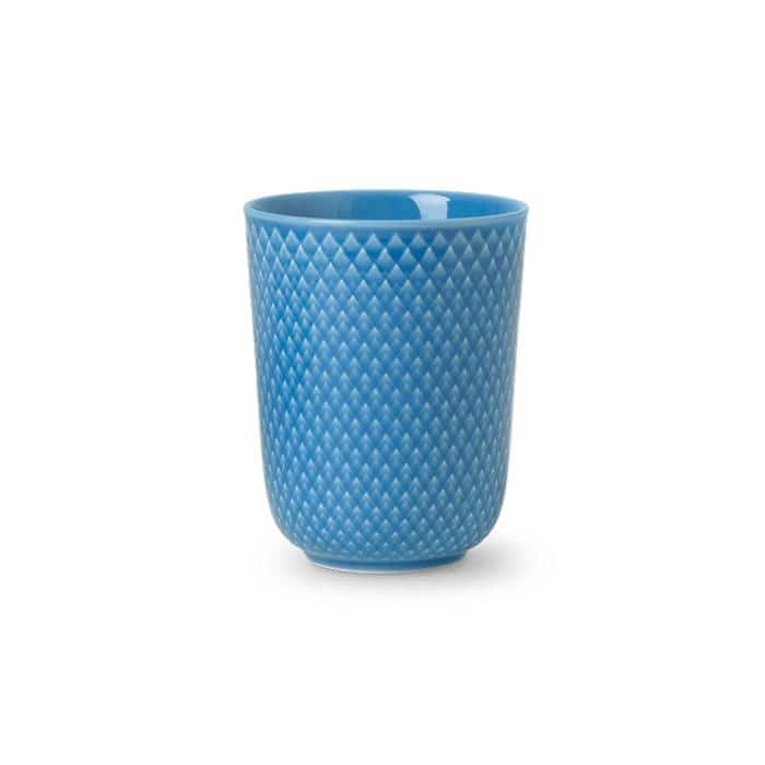 Lyngby Porcelæn Rhombe Color Mug, V: 11.2 oz - Blue