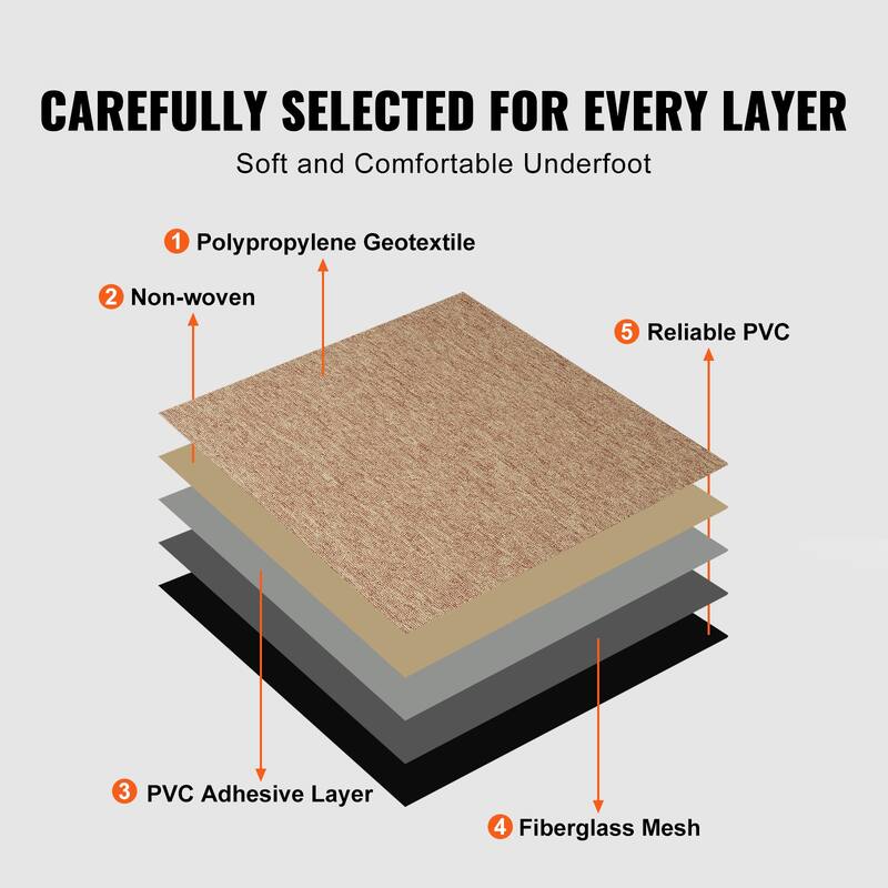 Carpet Tiles Reusable, 20"x 20" Carpet Squares With Padding Attached, Soft Padded Carpet Tiles, Easy Install DIY for Bedroom
