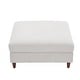 preview thumbnail 37 of 51, Modern Square Corduroy Upholstered Ottoman With Wood Leg