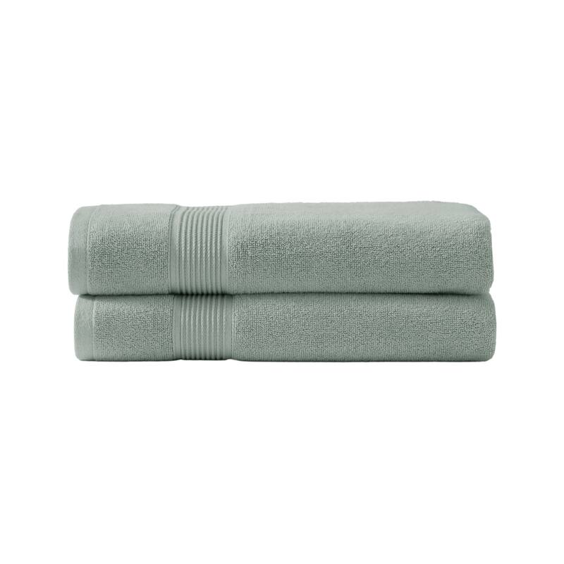 SÖMN 2-Piece Supima Cotton Anti-Microbial Bath Towel Set - Sage