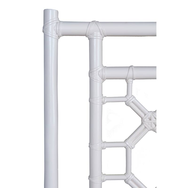 Handmade Natural Wood And Rattan Headboard by East at Main