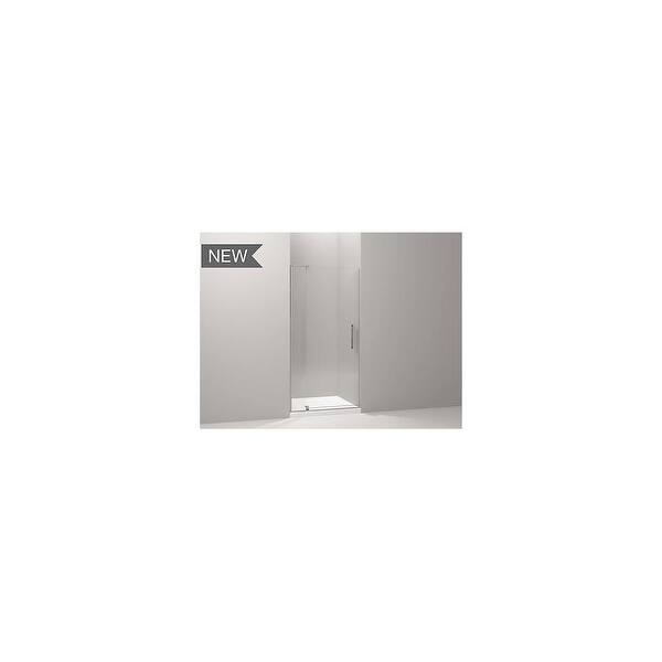 Shop Kohler K 707556 L Revel 74 H X 43 1 8 48 W Pivot Frameless Shower Door With Thick Clear Glass Overstock 18831607