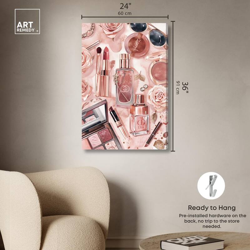 Glam Sparkle Lay Out Canvas by Art Remedy, Gallery Wrapped