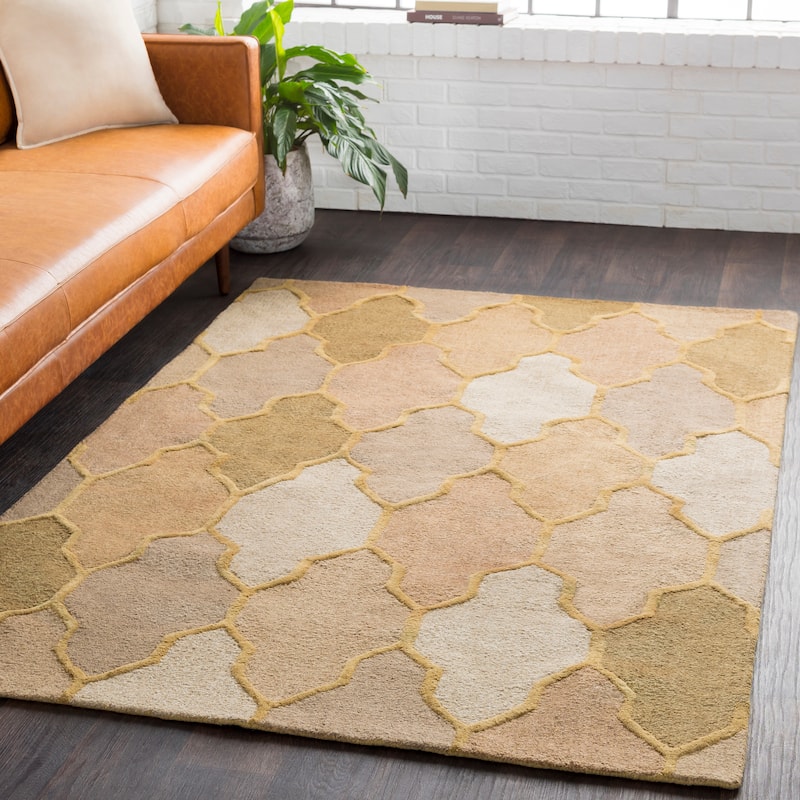 Hand-Tufted Ryde Moroccan Trellis Wool Rug