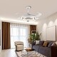 preview thumbnail 12 of 18, 42'' 4 Retractable Blades Modern LED Ceiling Fan with Remote