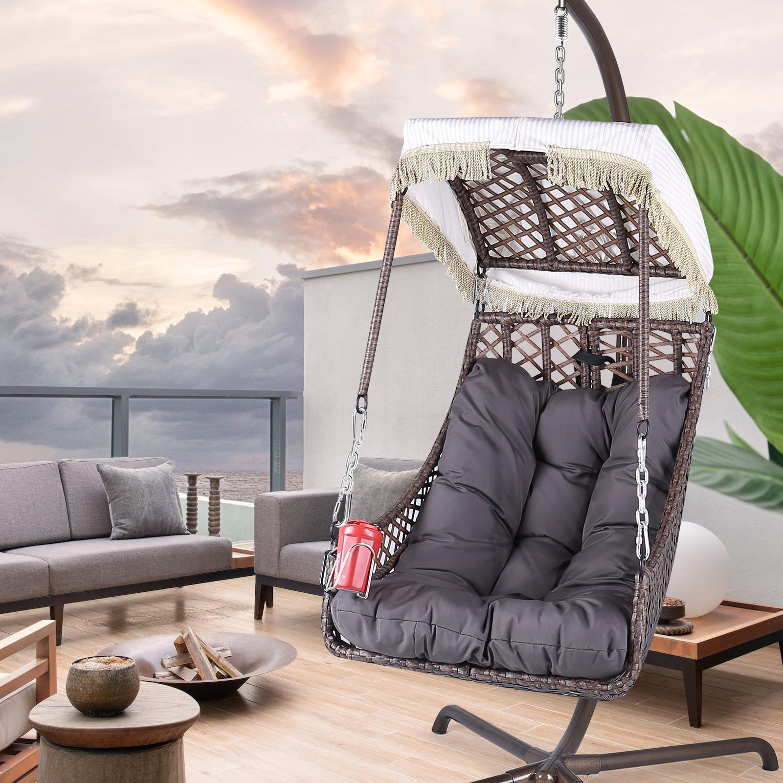 Swing Egg Chair Lazy Rattan Hammock Chair Nap Chair Reading Chair - Main Image