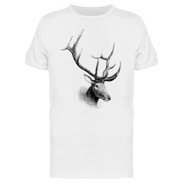 Shop Deer Head With Horns Tee Men S Image By Shutterstock Overstock 31863806