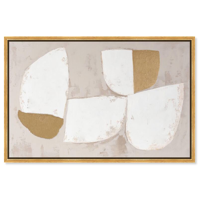 Gilded Cairn III Canvas by Art Remedy - 24" x 16" - Gold