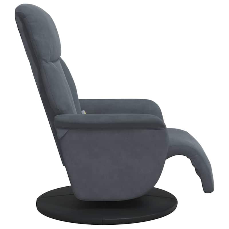 vidaXL Massage Recliner Chair Dark Grey