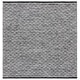 preview thumbnail 12 of 13, SAFAVIEH Handmade Ebony Qiang Modern Wool Rug 6' Square - Ivory/Black - Square