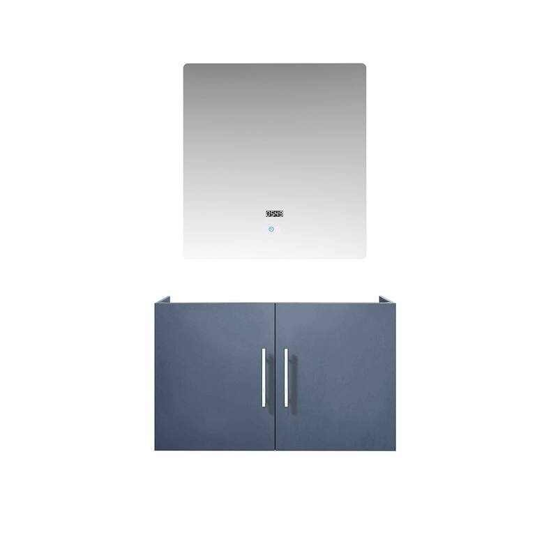 30-inch Bathroom Vanity with Mirror, Spacious Storage Compartment, and Fully Assembled Cabinet - 30 in ,DARK GREY ,Wood - DARK GREY
