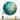 Designart "Teal Oasis III" Abstract Landscape Oversized Wall Clock