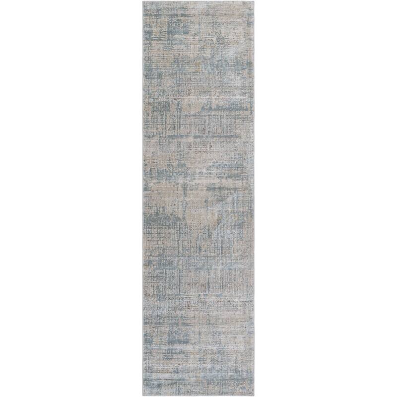 Livabliss Industrial Brunswick Abstract Area Rug - 2'7" x 10' - Sage