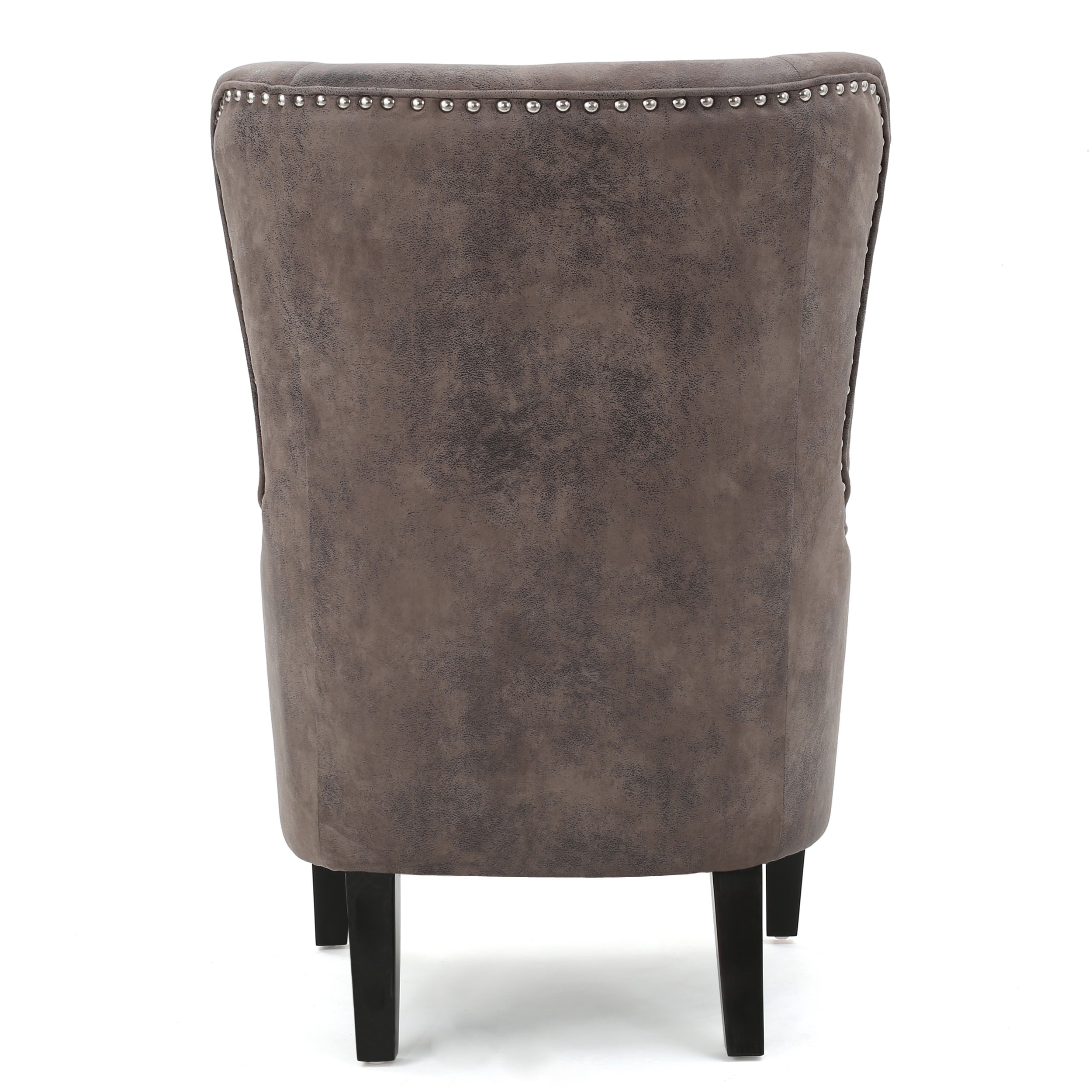 lorenzo microfiber wingback club chair by christopher knight home