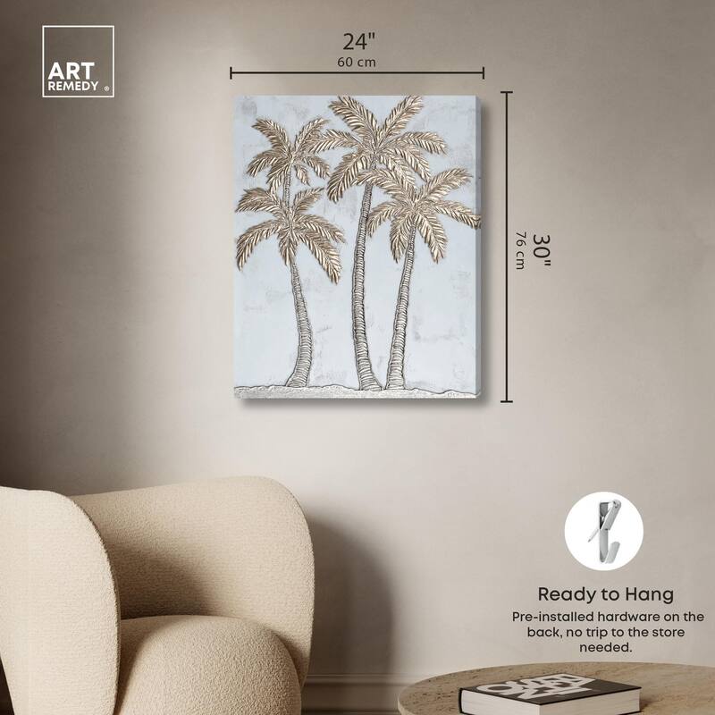 Palm Pantheon Canvas by Art Remedy, Gallery Wrapped