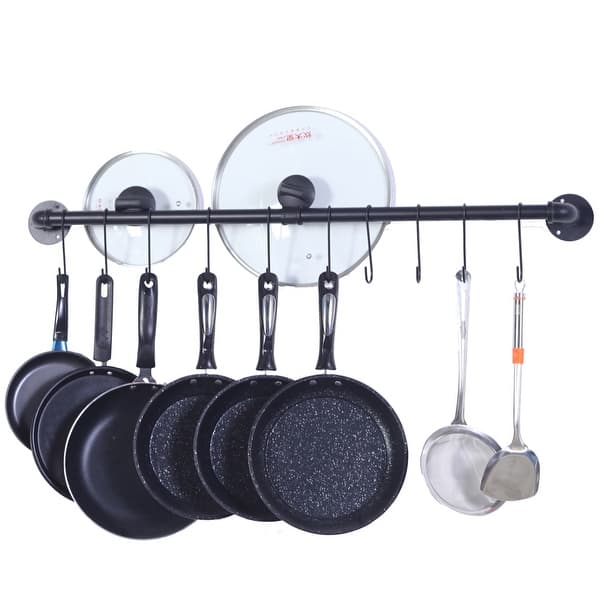 4x Pot Lid Organizer Rack Saucepan Pan Dish Storage Holder Kitchen  Wall-Mount