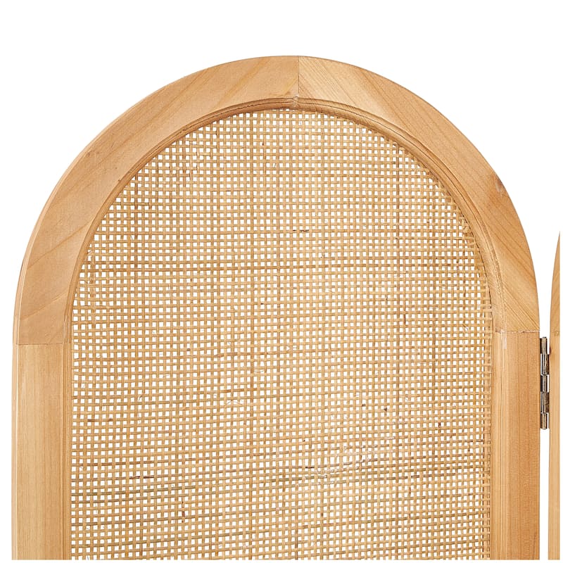 Wood Room Divider Screen - Brown - Roche River Decor - 1"W x 51"L x 74"H