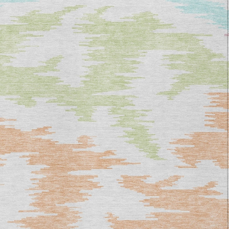 HomeRoots Abstract Transitional Rectangle Outdoor Rug