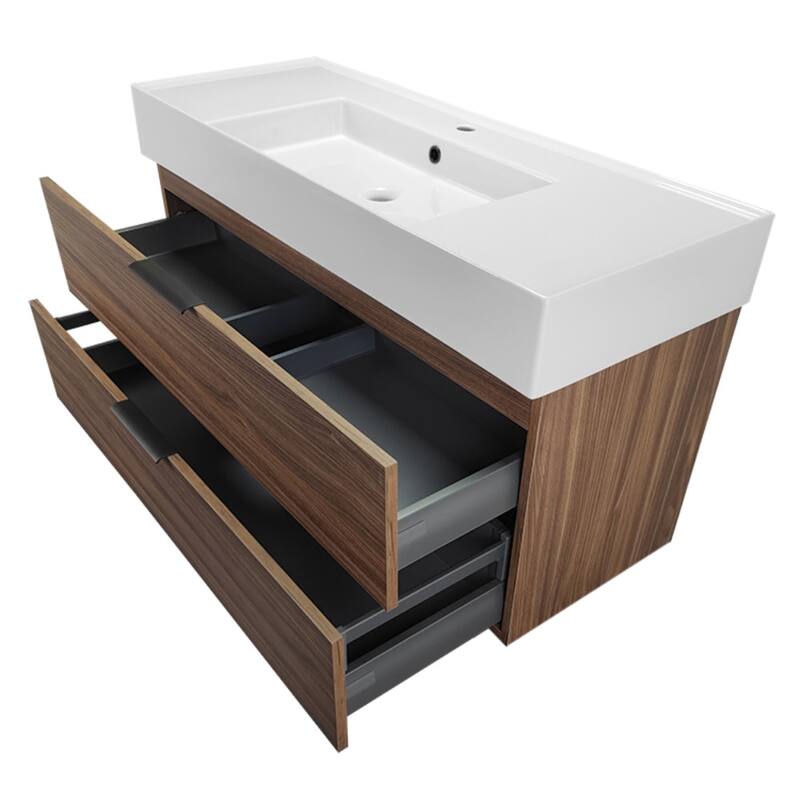 Nameeks Derin-4818-W Derin 48" Wall Mounted Single Basin Vanity Set