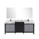 preview thumbnail 14 of 157, Lexora Zilara Bathroom Vanity Complete Set in Black and Grey with Faucet