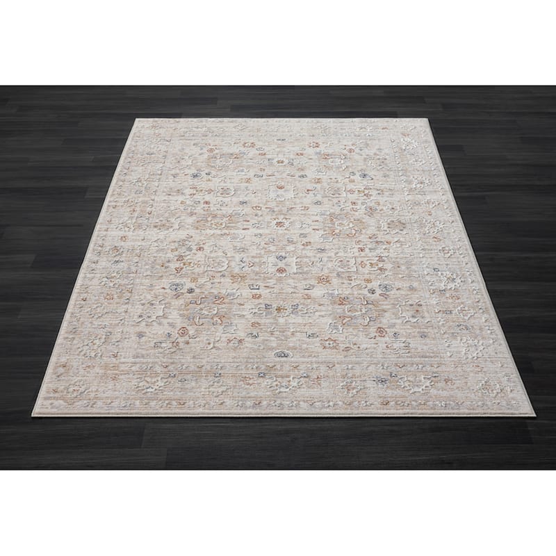 Sevita Lancaster Bordered Area Rug