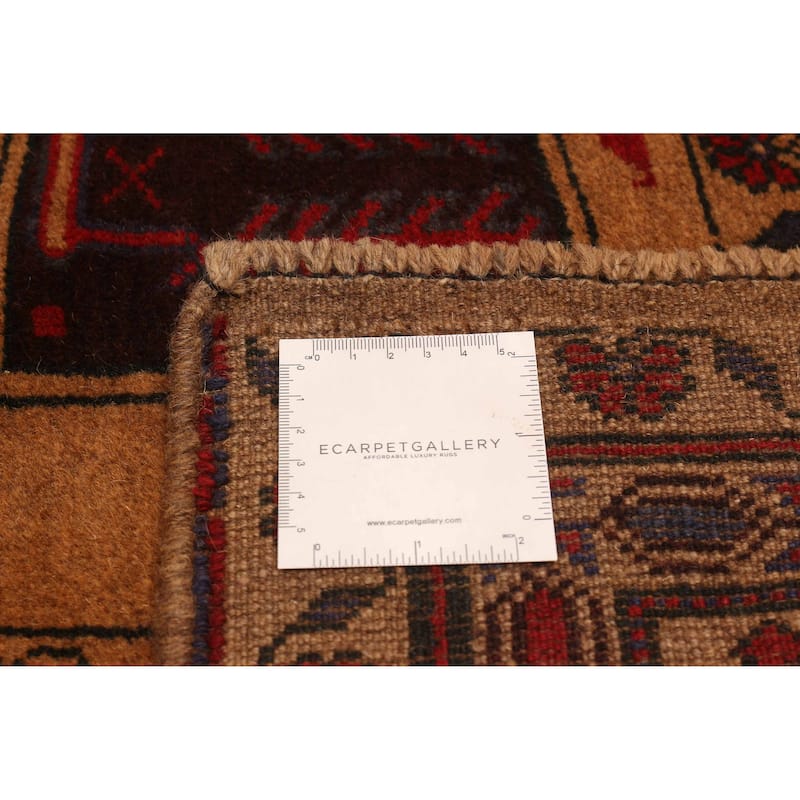 ECARPETGALLERY Hand-knotted Teimani Brown Wool Rug - 6'4 x 9'4