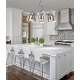 preview thumbnail 2 of 10, Liam 26.5" 8-Light Metal LED Pendant Chandelier, Nickel by JONATHAN Y