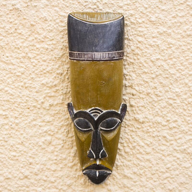 Novica Handmade Frafra African Wood Mask