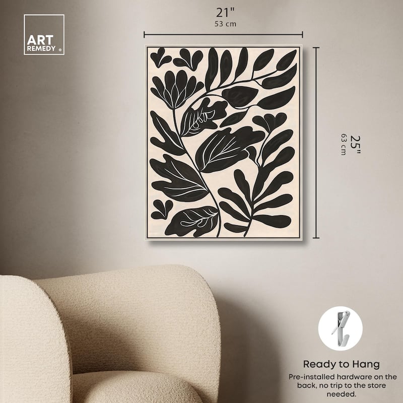 Ebony Eden Essence I Canvas by Art Remedy