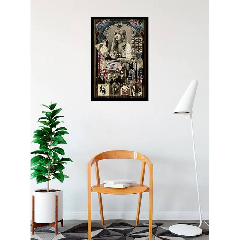 Stevie Nicks FM Collage Framed Poster - 24 x 36 Inch