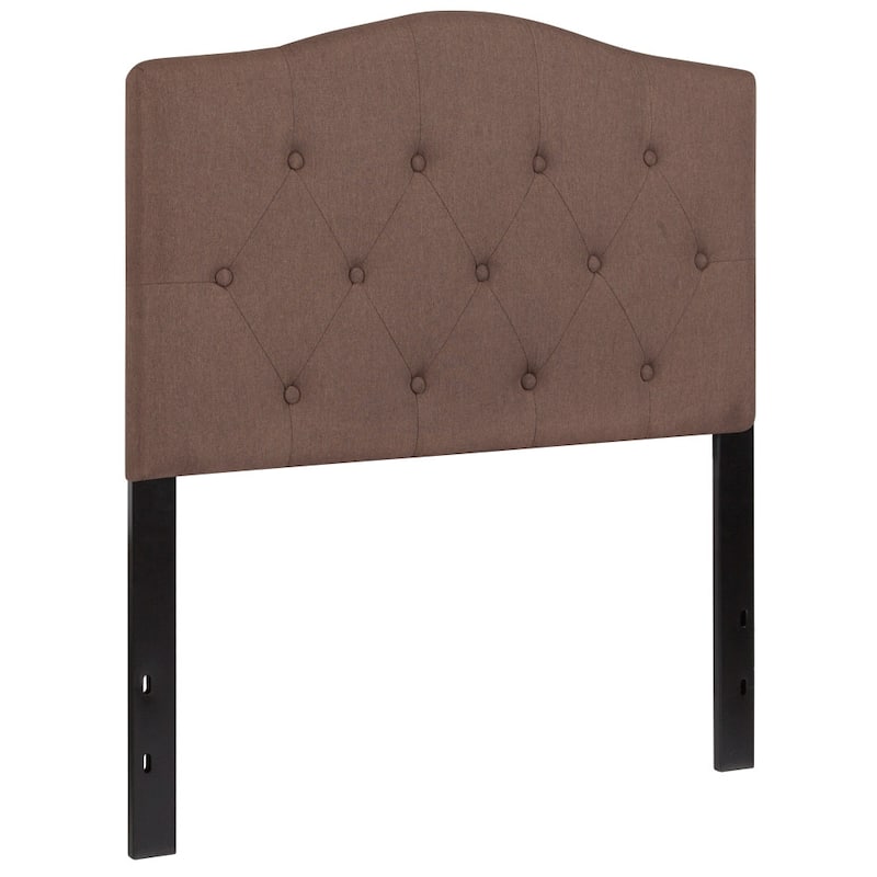 Arched Button Tufted Upholstered Headboard