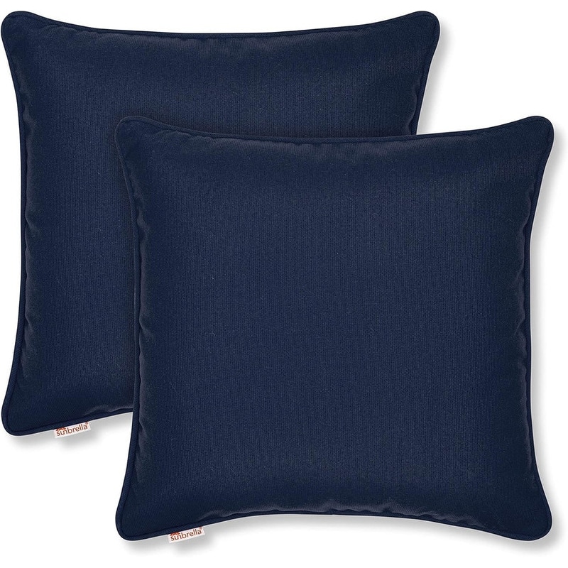 Sunbrella by Austin Horn Classics Corded-Edge Filled Pillow (Set of 2)