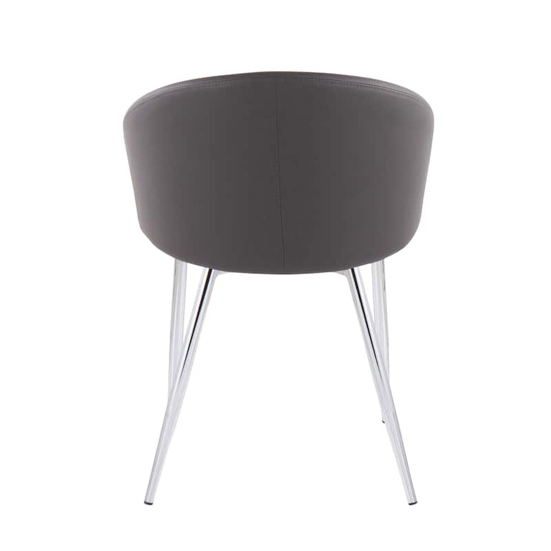 Silver Orchid Battista Silver Upholstered Chair