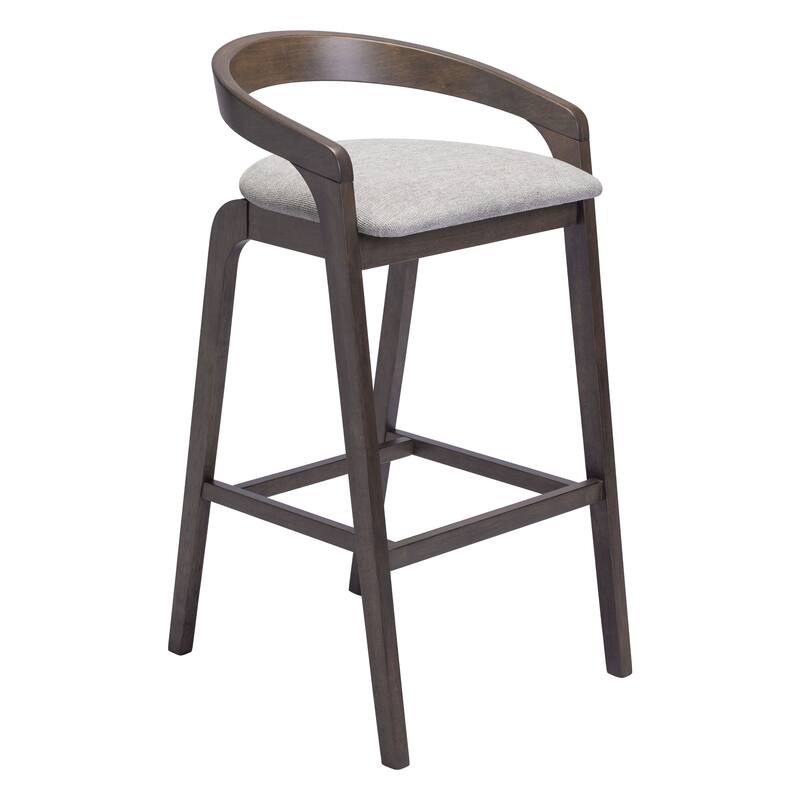 Troy Barstool Dove Gray & Espresso - Dove Gray/Espresso