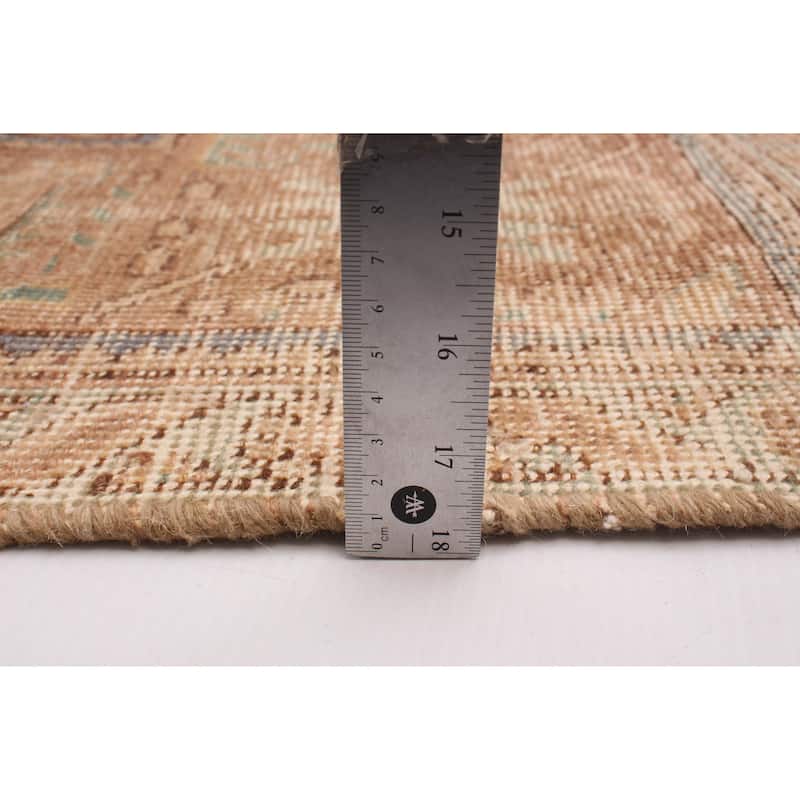 ECARPETGALLERY Hand-knotted Antalya Vintage Copper Wool Rug - 9'7 x 12'6