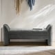 preview thumbnail 19 of 30, Elizabeth Modern Chenille Fabric Upholstered Bench with MInimal Assembly By HULALA HOME
